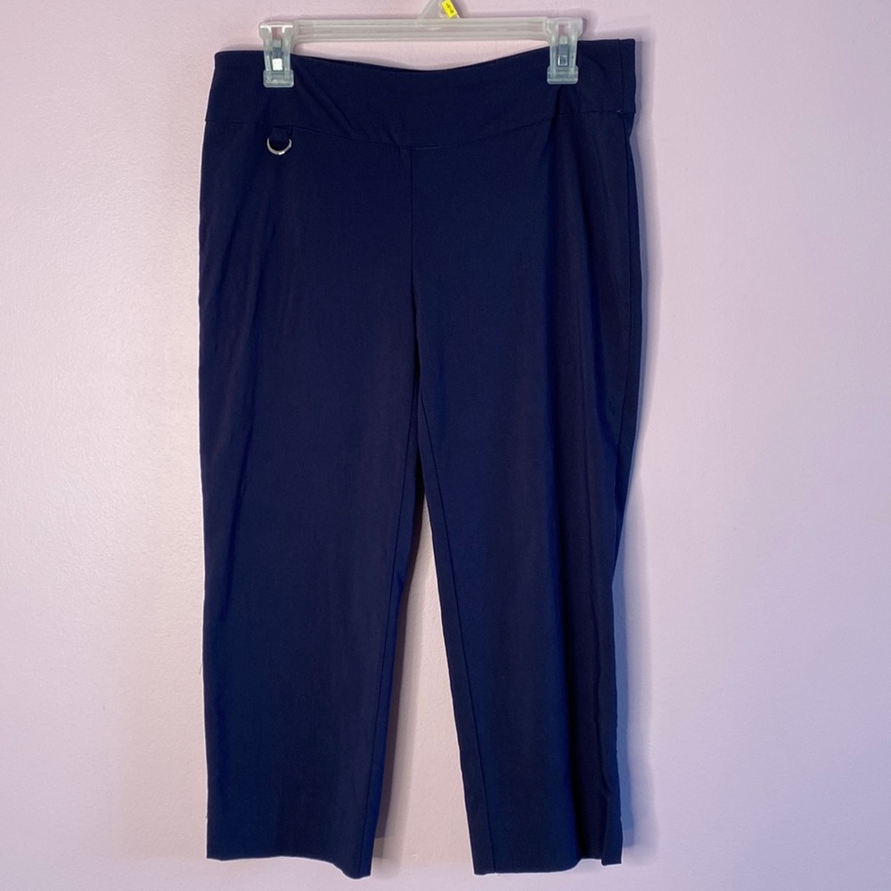 Zac & Rachel cropped Navy straight leg pants Women’s size 8